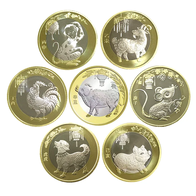 Новый Китай зодиака 10 юаней по индивидуальному заказу памятная монета овец