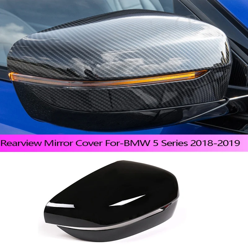 

1 пара крышек для зеркала заднего вида, крышки для боковых зеркал из АБС-пластика для BMW 5 серии 2018-2019