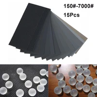 15pc sandpapers wet dry use assorted sand paper sheet home coarse durable 150 7000 grit polishing car metal glass wood sandpaper