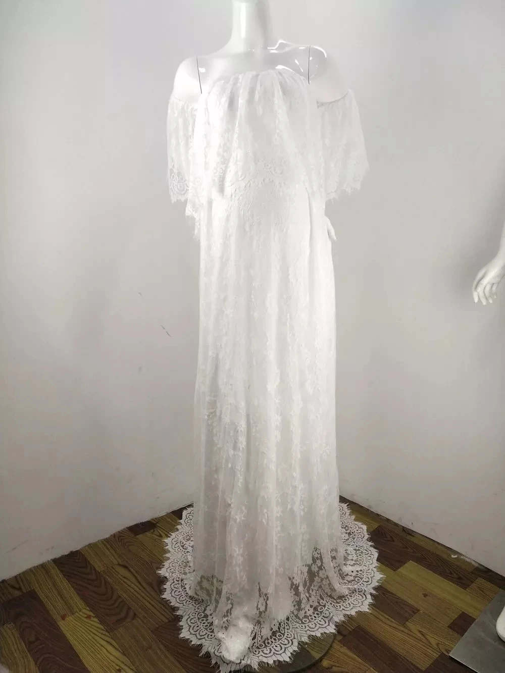 

Pleuche Long Pregnancy Photography Dress Maxi Maternity Gown For Pregnant Women Photo Shoot Props New Elegence Maternity Dresses