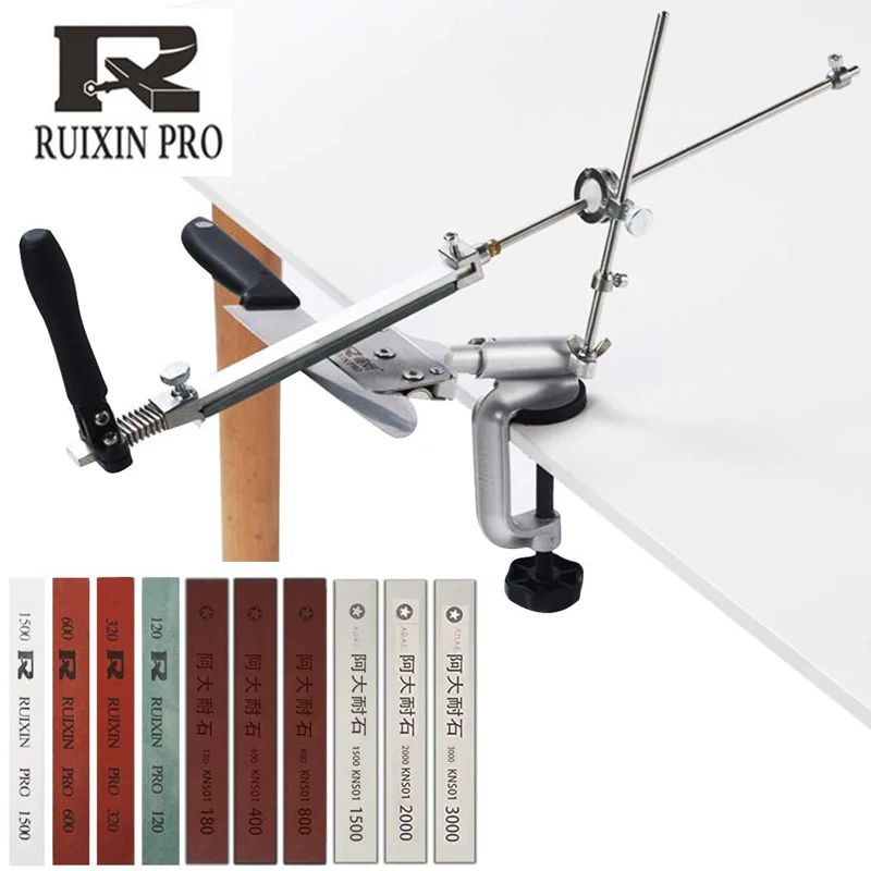 RUIXIN knife sharpener sharpening stone set diamond Fixed angle professional system Knife Sharpening Kit | Дом и сад
