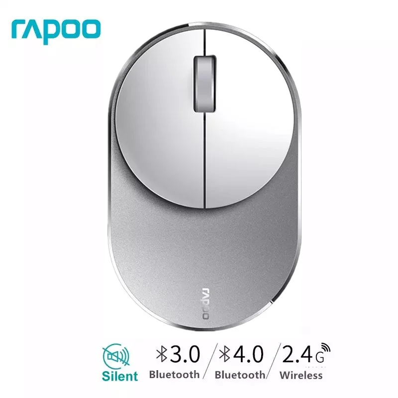 Новая мультирежимная Беспроводная мышь Rapoo M600 переключается между Bluetooth 3,0/4,0 и 2,4G для подключения трех устройств
