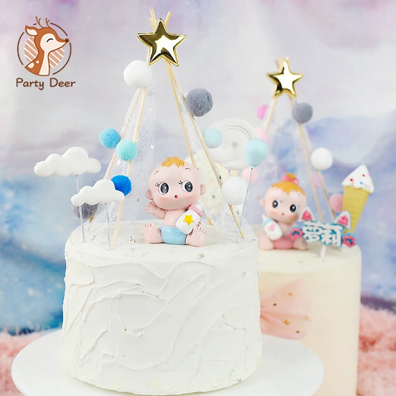 Оптовая продажа флакон Топпер для детского торта маленьких мальчиков или