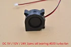 1 шт. 4020 вентилятор 5 В12 В24 В 2pin турбо вентилятор увлажнитель центробежный вентилятор проектора центробежный вентилятор
