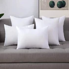 9 размеров, однотонная Белая Подушка, мягкий полипропиленовый хлопок наполнитель для подушки, домашний декор, наполнитель для дивана, кресла, спинки, подушки