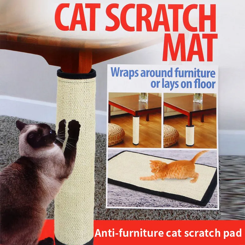 Двусторонняя игрушка захватчик для кошек Нетоксичная с сизалем на