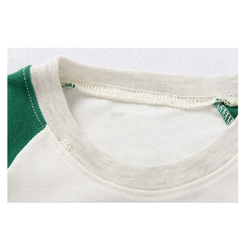 Детская одежда для сна из 100% хлопка с мультяшным рисунком пижамы маленьких