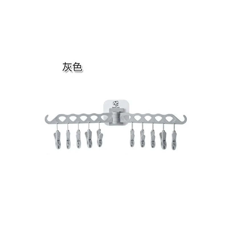 

Mobile multi-function clothes rack plastic multi clip windproof clothes clip underwear socks drying clothes rack