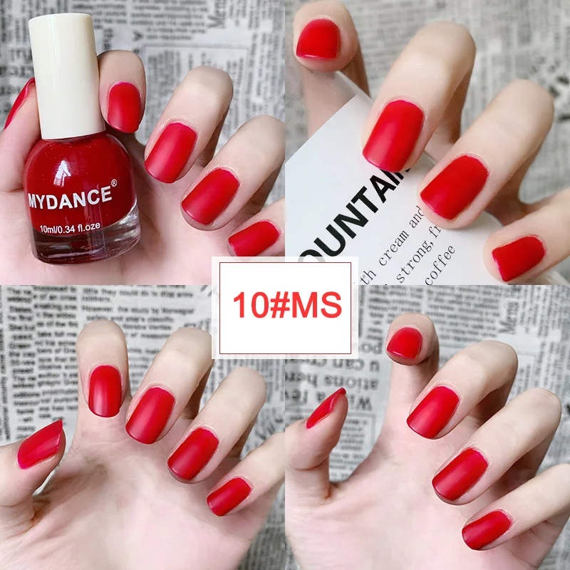 Горячая Распродажа матовый лак для ногтей атласная бархат длительный девочек