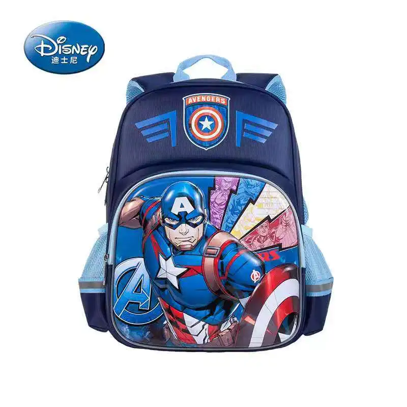 

Оригинальный рюкзак для начальной школы Disney new школьные ранцы для мальчиков Iron spider man captain america, подростковые детские подарки, рюкзаки