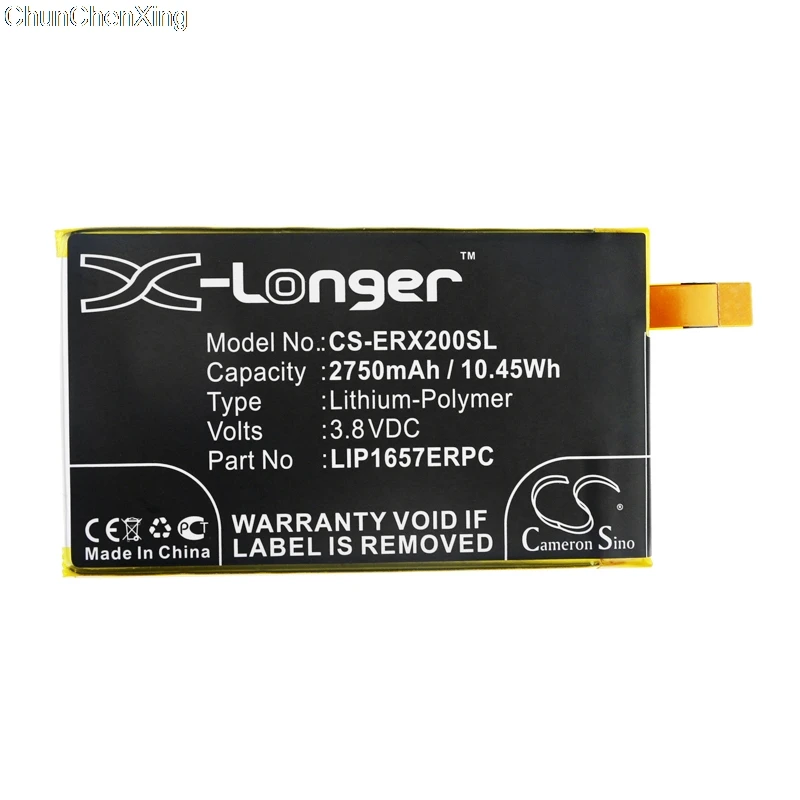Cameron Sino 2750 мач аккумулятор 1310 1071 LIP1657ERPC для Sony H8314 H8324 SO 05K Xperia XZ2 Compact|Аккумуляторы мобильных телефонов| |