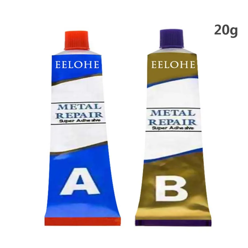 Металлический ремонтный клей A + B супер железный стальной автомобильный радиатор