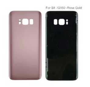Rose Gold Задняя крышка батарейного отсека, задняя крышка корпуса, чехол для samsung Galaxy S8 G950, аксессуары для мобильного телефона, Запасная часть - Цвет: Rose Gold