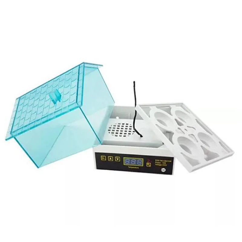 HHD Newest 4 Eggs Incubator Mini Hatchery Machine Automatic Digital Poultry Brooder Hatch For Chicken Duck Bird Pigeon Quail Egg