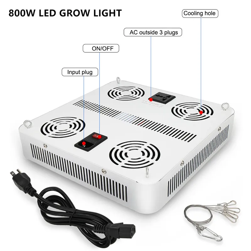 Светодиодная фитолампа полного спектра для выращивания растений 800 Вт|lamp sticker|lamp
