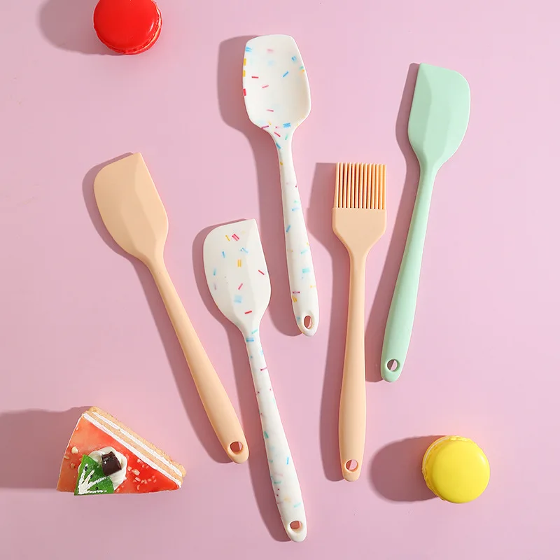 

Barbecue Silicone Brush Baking Tools Food Grade Silicone Scraper Oil Brush Cream Scraper Baking Accessories Cookies