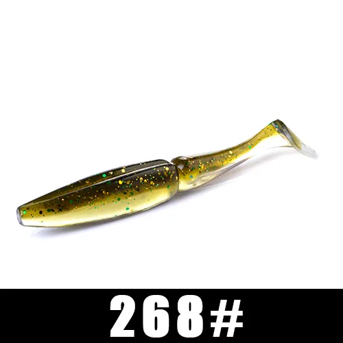 268 FISH KING 6 шт./упак., мягкие приманки, приманка для рыбалки 105 мм, 11 г, приманка для плавания, форель, Мягкая наживка для рыбалки воблер, искусственная приманка для щуки - Цвет: 268