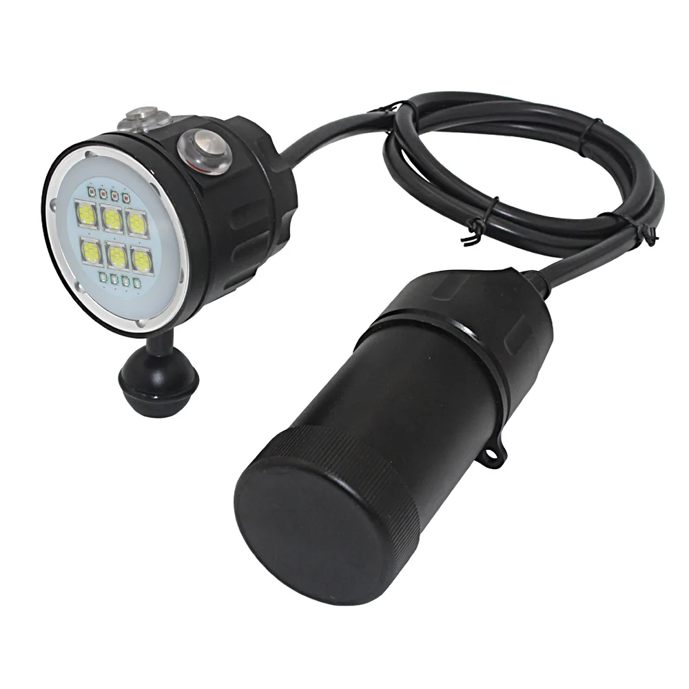 Kaufen High Power XHP90 LED Unterwasser Video Licht Wasserdichte Unterwasser 100M Kanister Tauchen Taschenlampe 18650 Scuba Flash Licht