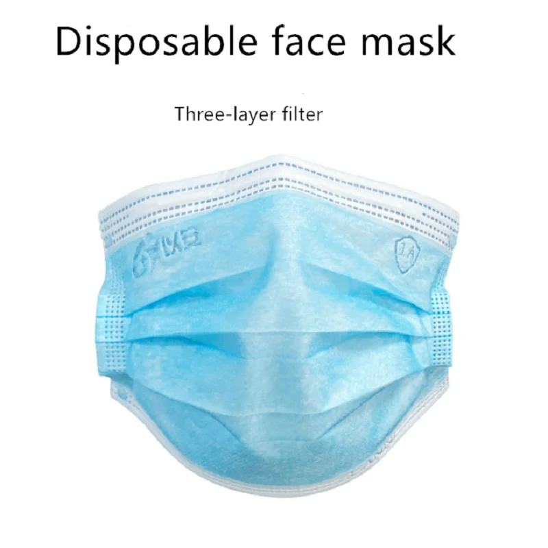 

Disposable Mask 3-4 layer Activated Carbon Dustproof Breathable Meltblown Cloth Face Mask Anti-PM2.5 Earloops 50pcs Respirator