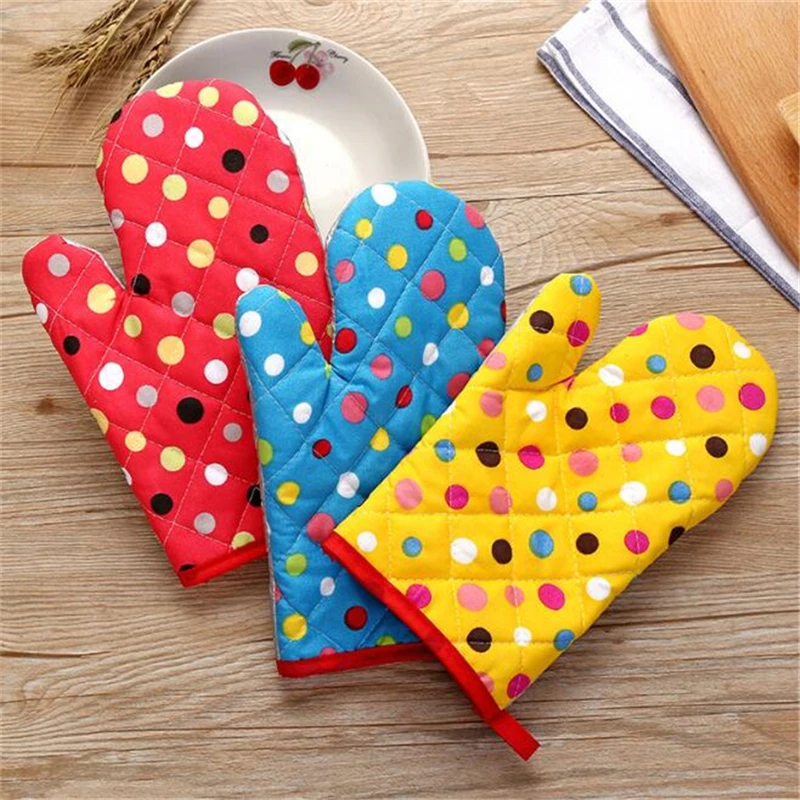

Thick Heat Insulation Microwave Oven Mitts Special Baking Gloves Creative Kitchen Skid Resistance High Temperature Anti Hot