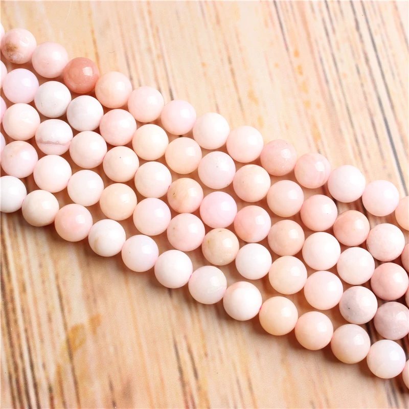 

Top Powder Opal 4/6/8/10/12mm Natural Stone Loose Beads Matte Jewelry Bracelet Necklace Make