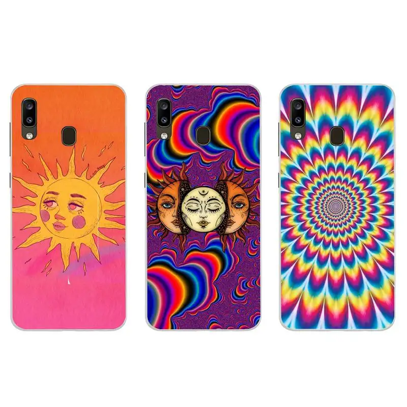 

Indie Hippie Art Phone Case For PC-Samsung S5 S6 S7 S8 S9 S10 S20 S21 Edge Plus E Fe Lite Cover