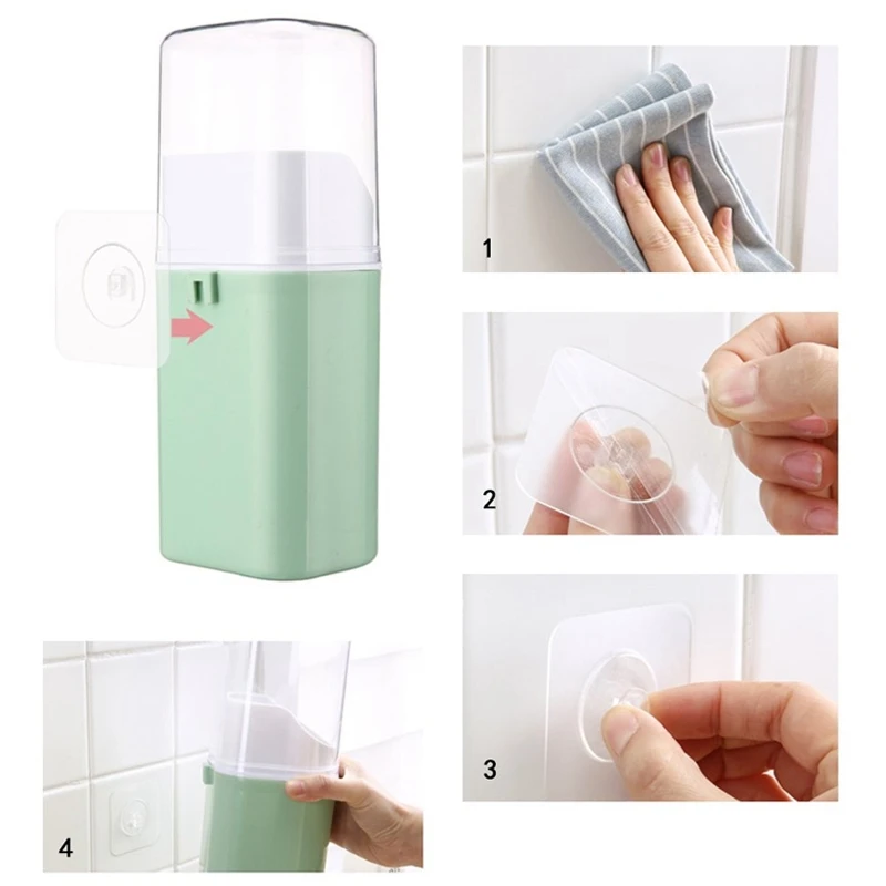 

Detachable Cutlery Rack Kitchen Chopstick Tube 4 Plastic Cutlery Rack with Cutlery Cover (Green)