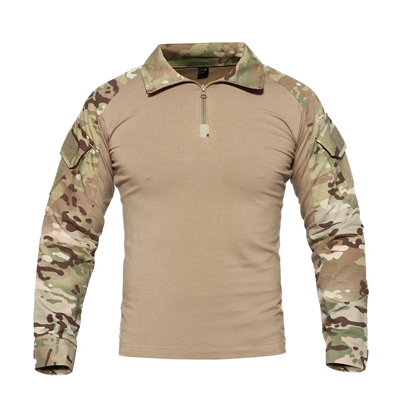 

Tactical Army T-shirt Military Combat Tee Tactical Clothes Spring Camouflage Rip-stop SWAT Combat Shirts Python Male T-Shirts