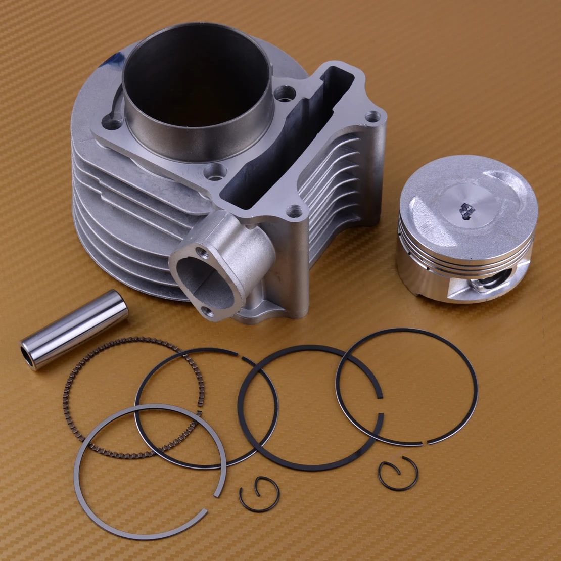 

Высокое качество, 12 шт., поршень цилиндра мотоцикла, Комплект прокладок с e-кольцом, 61 мм, подходит для GY6 125CC 150CC, аксессуары для скутеров ATV