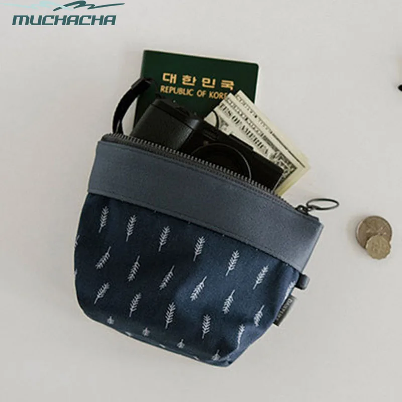 Маленькая холщовая косметическая сумка Дамский клатч кошелек для мелочи