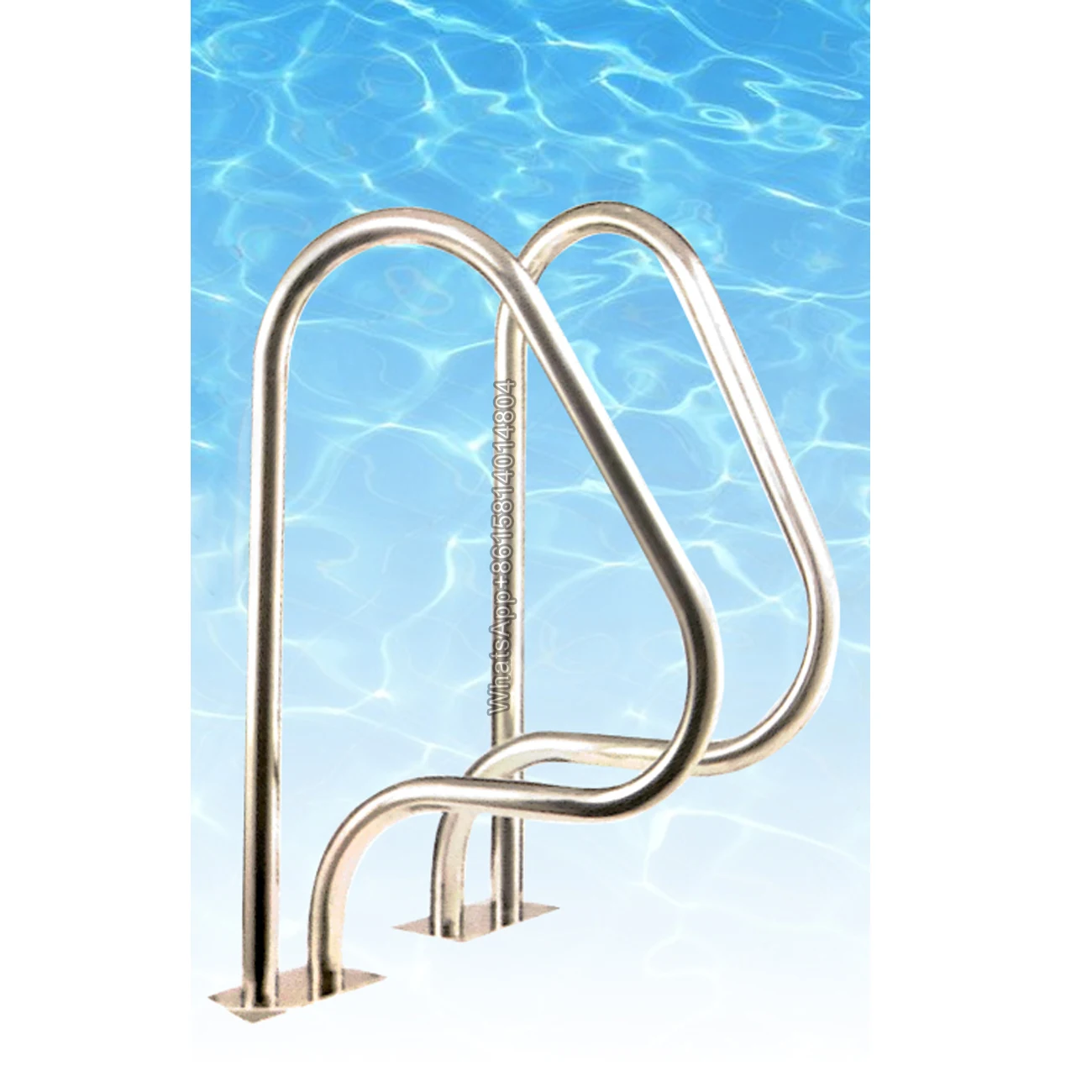 

Custom swimming pool stainless steel handrail 304 underwater handrail underwater ladder thickened swimming pool equipment