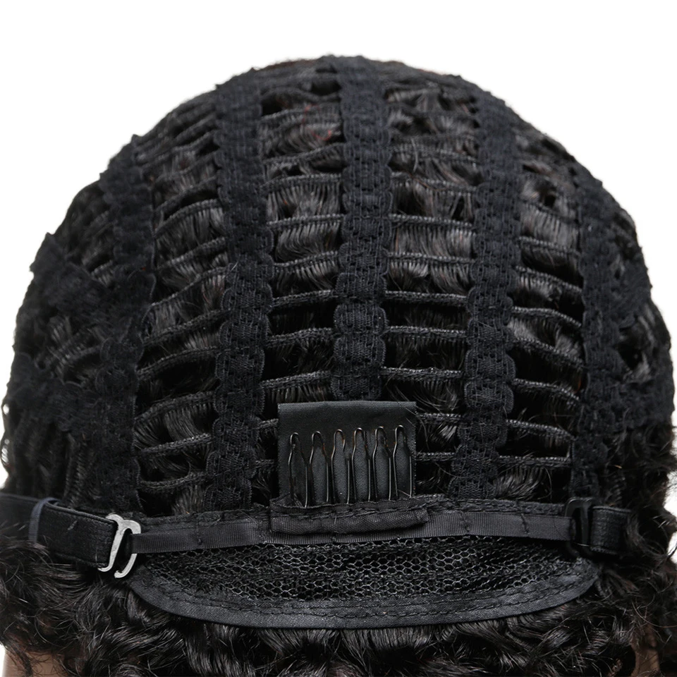 Парики из натуральных волос Trueme Kinky Curly для чернокожих женщин Remy Бразильские