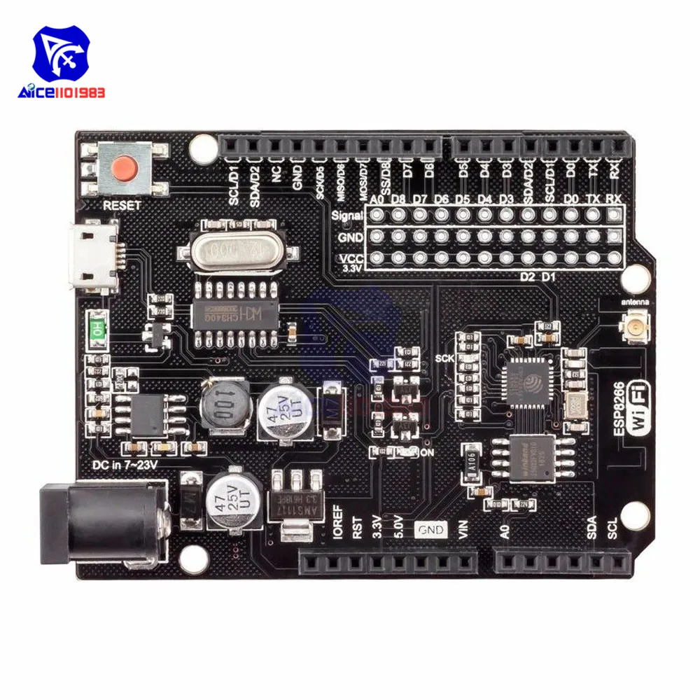 Расширительный модуль Wi Fi diymore WeMos D1 R2 UNO R3 CH340 CH340G ESP8266 для Arduino|Интегральные схемы| |