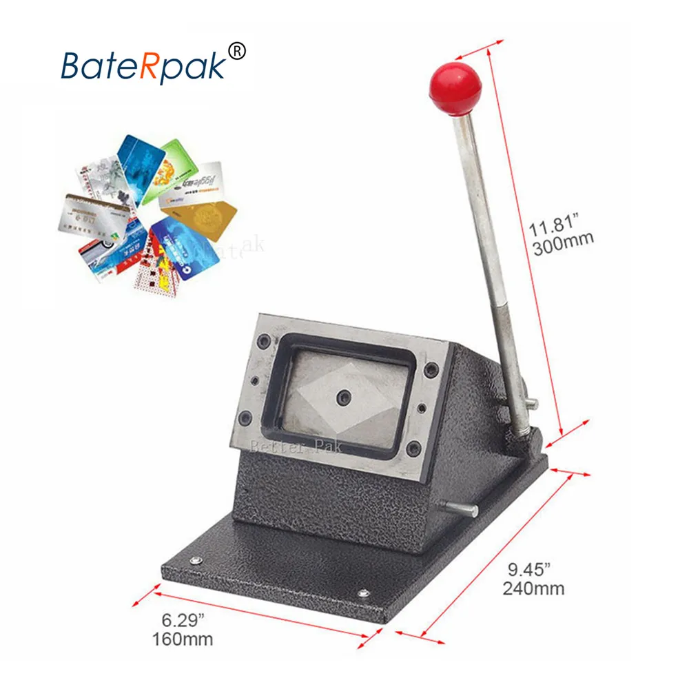 Сверхмощный штамповочный станок для ПВХ-карт батарепак 54x86 мм резак