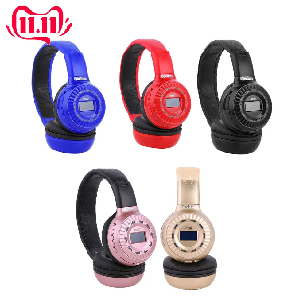 Портативные беспроводные наушники Bluetooth складная стереогарнитура аудио Mp3