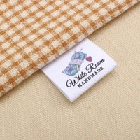custom sewing label sew on cotton fabric fold tags cotton ribbon customized with your business name md1112