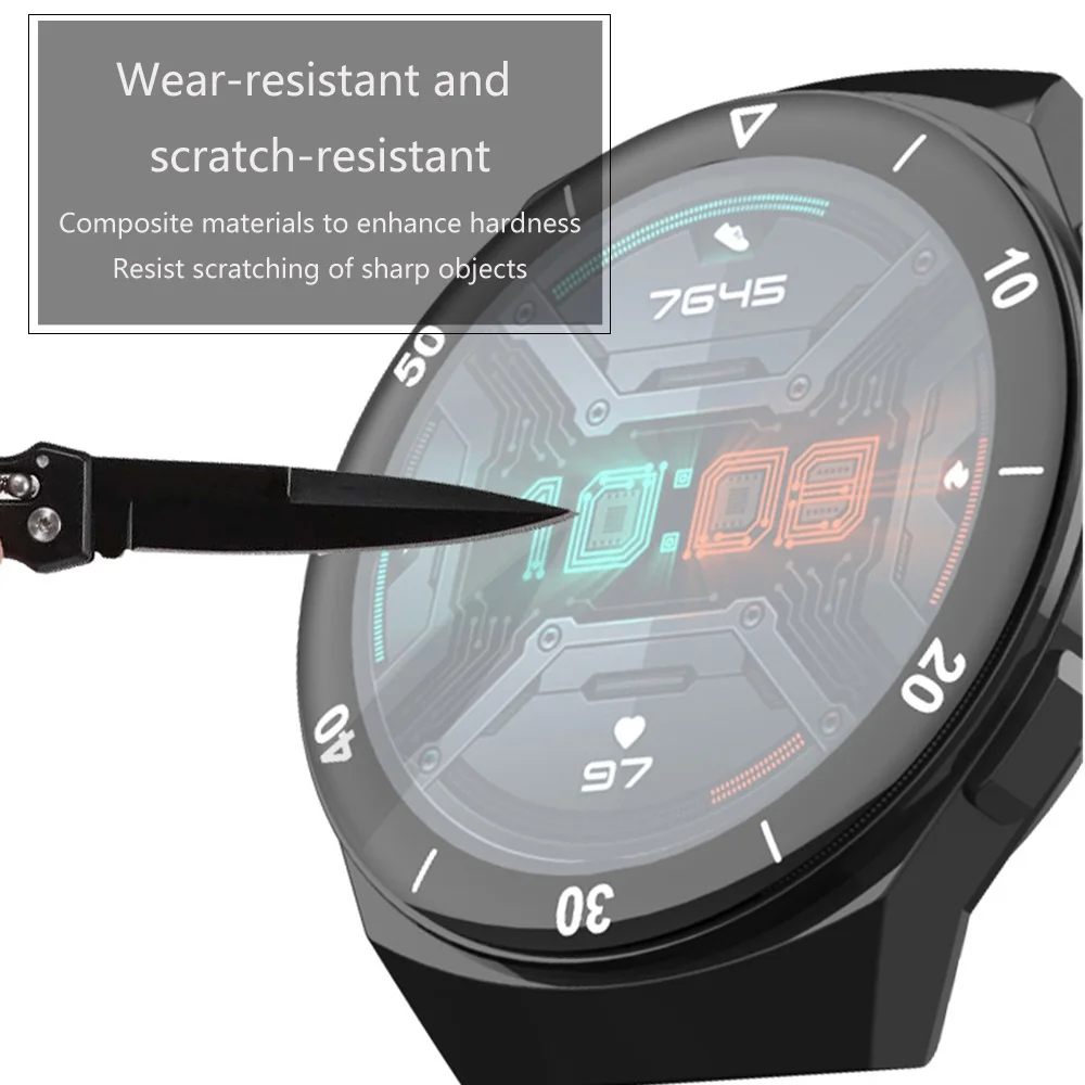 Пленка для часов gt 2e huawei watch протектор экрана 3D с закругленными краями полное