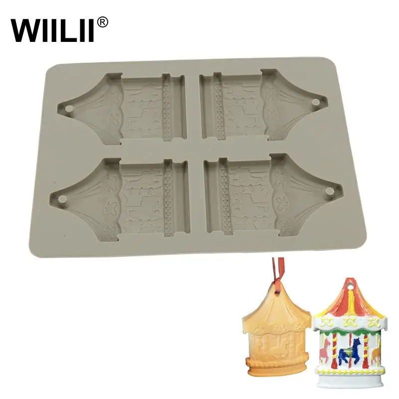 Merry go Round мыло для ароматерапии форма шоколада печенья Форма выпечки DIY ремесло