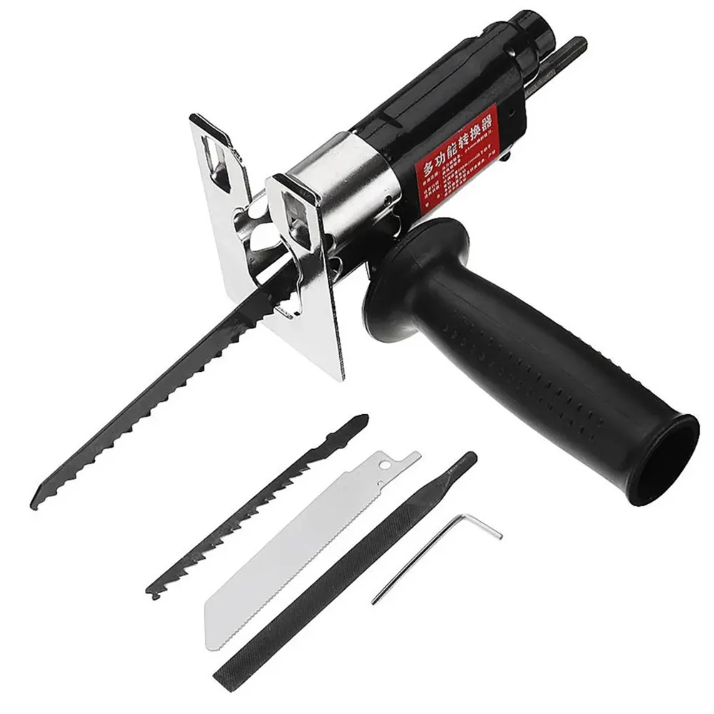 

Electric Drill Reciprocating Saw Attachment Adapter Change Into Reciprocating Saw Jig Saw Metal File For Wood Portable Cutting
