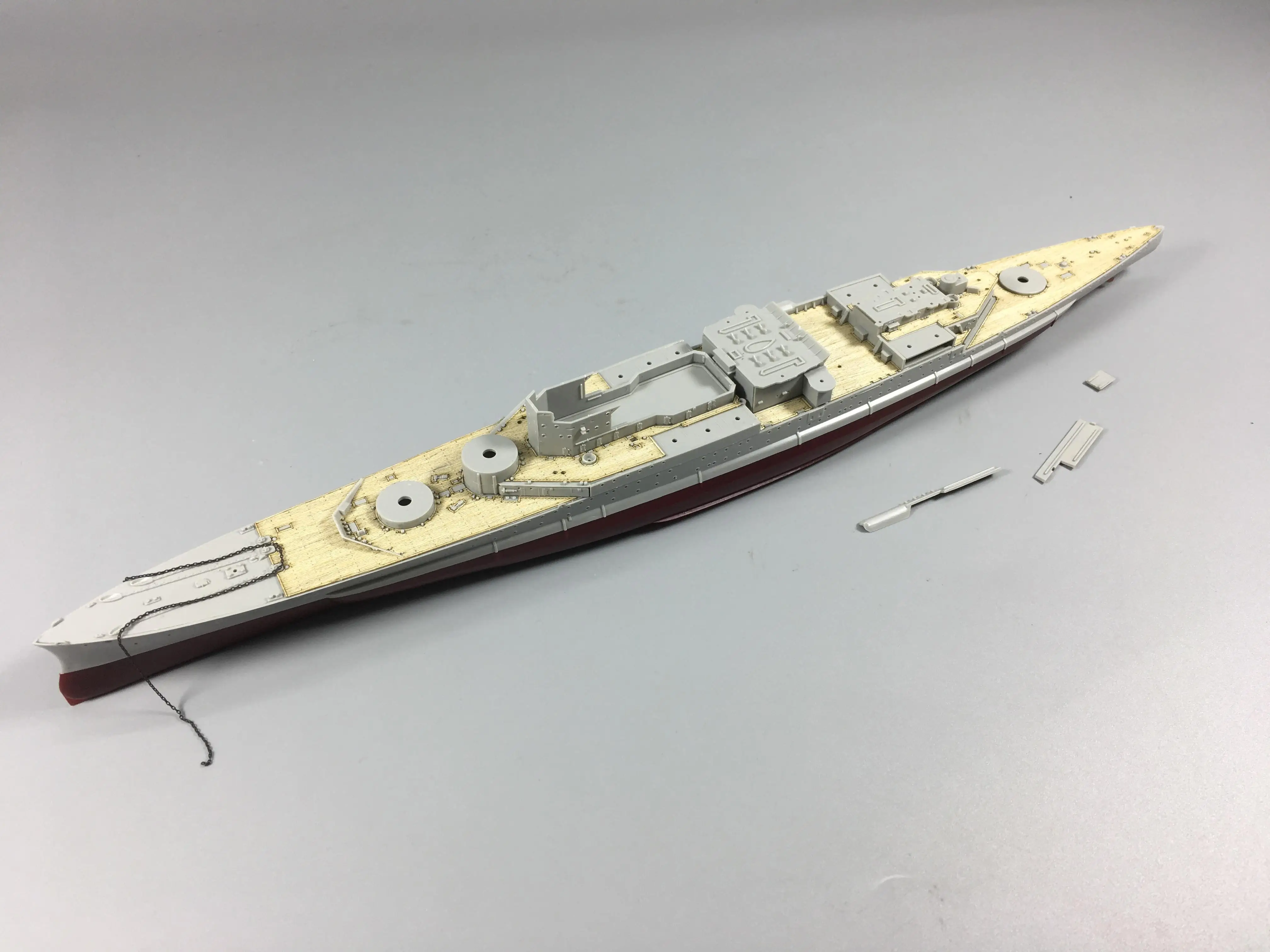 Деревянная колода CY700007 для модели 1/700 Trumpeter 05765 HMS Renown 1945 | Игрушки и хобби