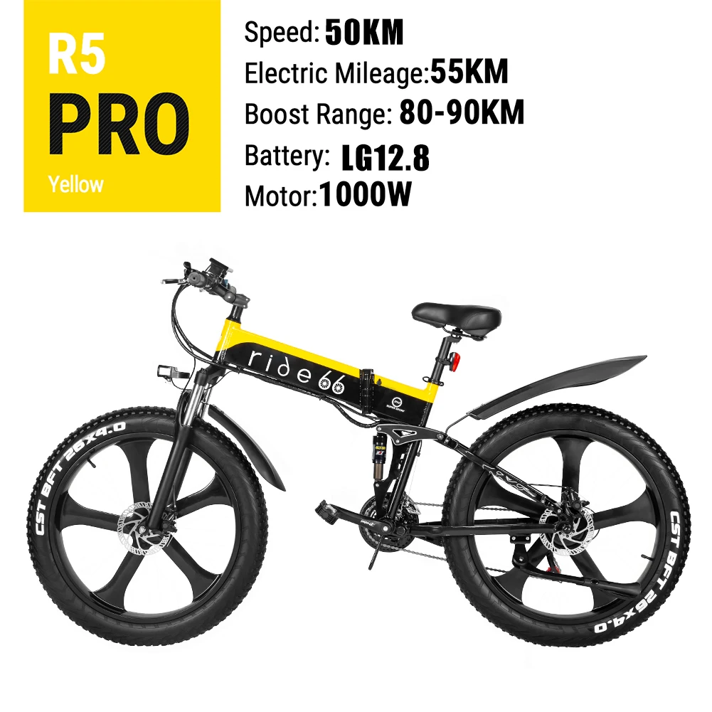 Günstig Elektrische Bike 1000W Neue Super Ebene Schnee Bike 26 Zoll Ebike Elektrische Fahrrad Klapp Ebike 48V 12,8 Ah Elektrische Fahrrad 4,0 Fett Reifen