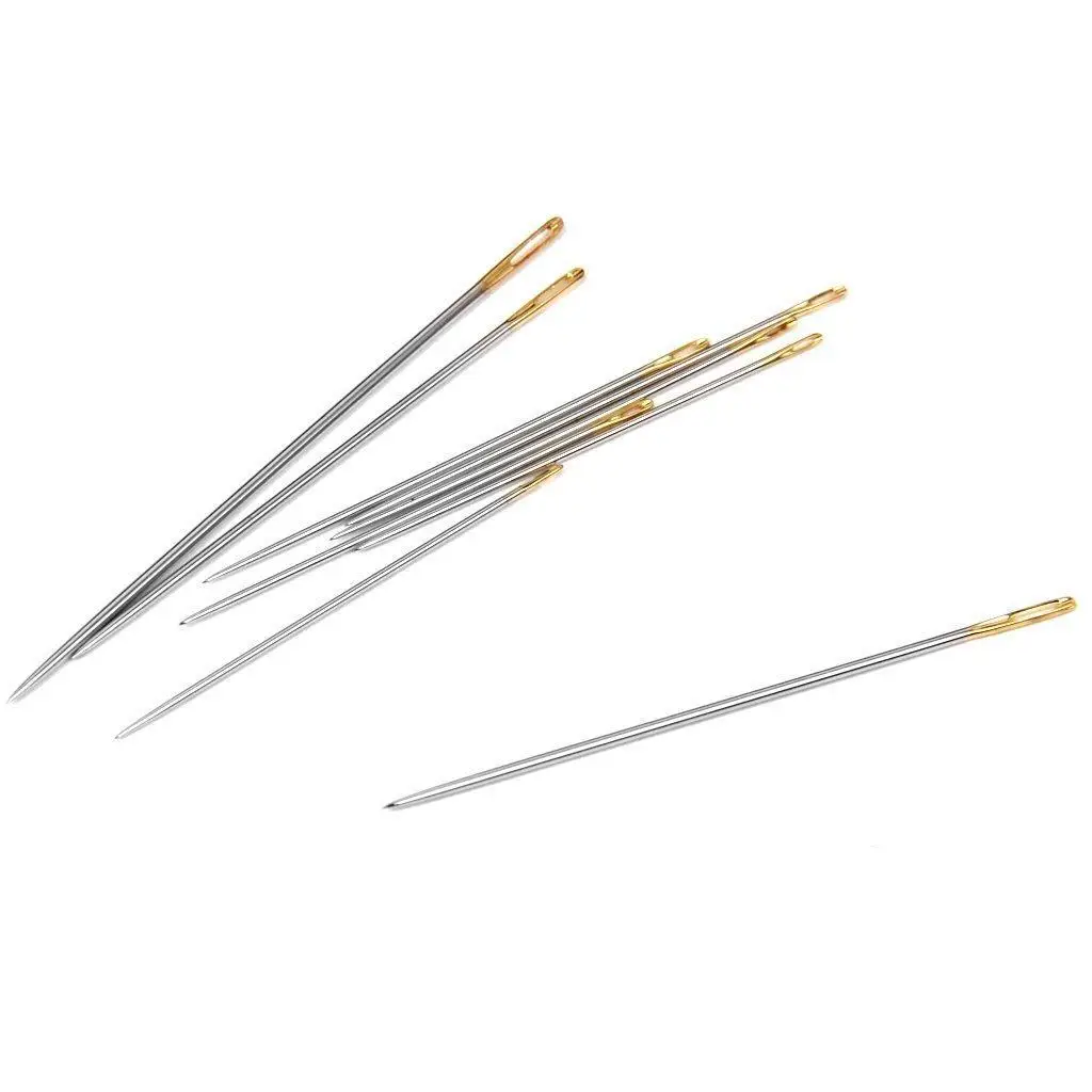 

Stainless Steel Antijumper Multi-size Hand Sewing Needles Popular DIY Darning High Thick Big Eye Self-Threading Embroidery