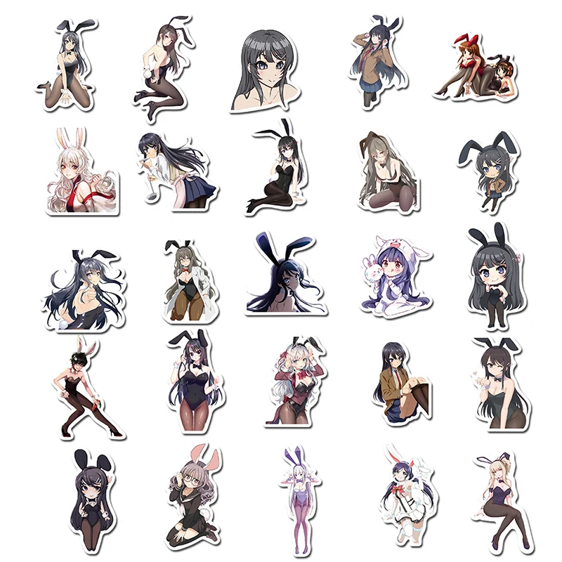Сексуальные Стикеры для скейтборда s Girl Waifu Pinup аниме стикеры велосипед гитара