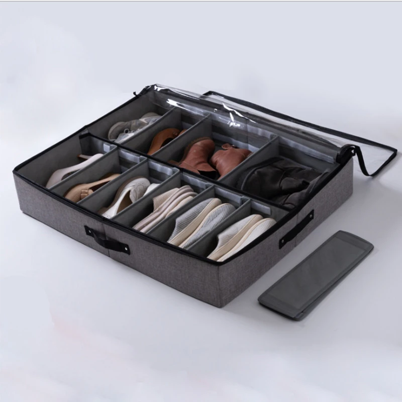 Складной органайзер для одежды обуви и мелочей из льняной ткани|Коробки ящики