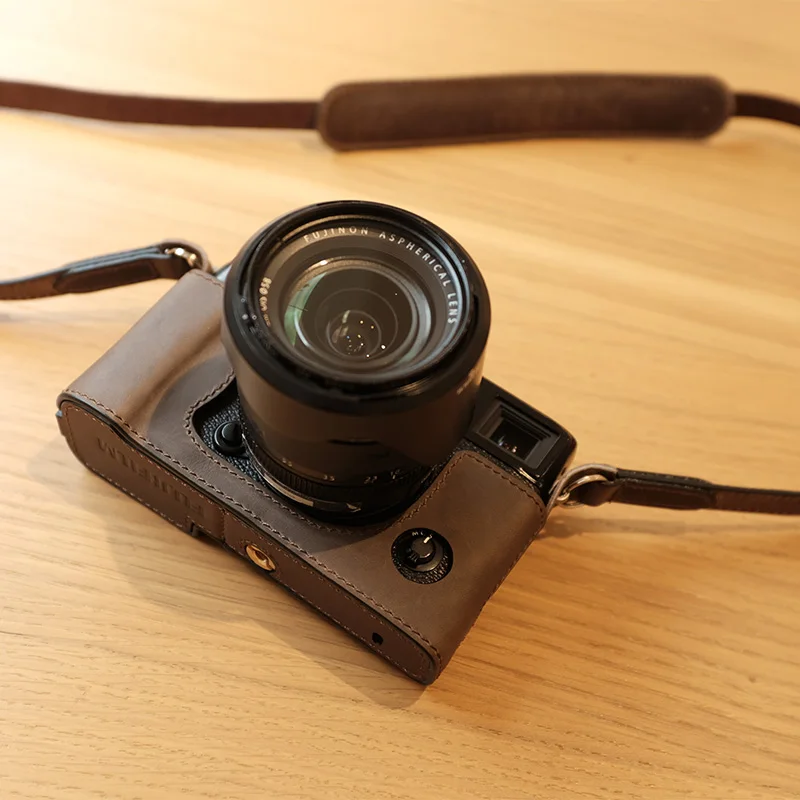 Кожаный защитный чехол для камеры Fuji X PRO3 xpro3 ручной работы из воловьей кожи|Сумки