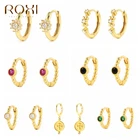 ROXI реальные 925 стерлингового серебра серьги-кольца для женщин, маленький, простая Мода Пирсинг Серьга, высокое качество, хорошее ювелирное изделие, подарок Pendientes