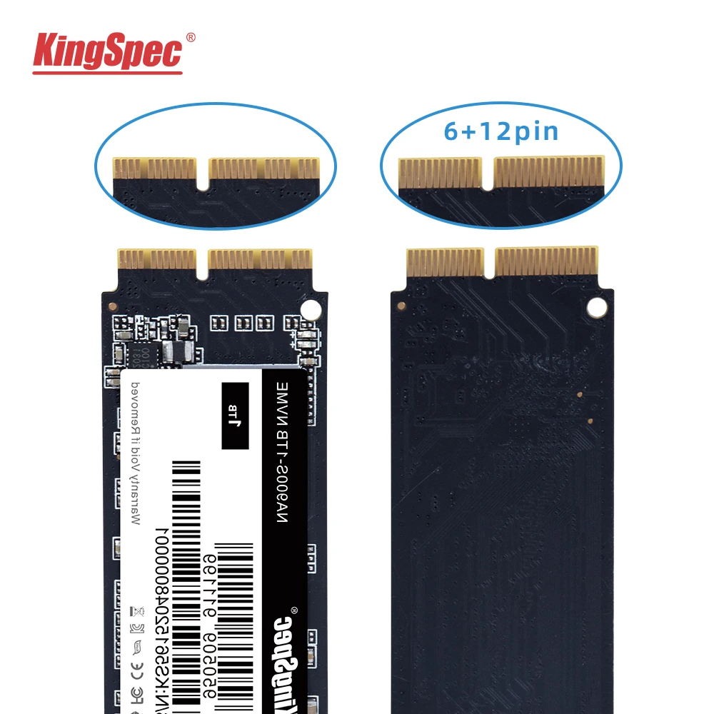 Твердотельный диск Kingspec 256G 512G ТБ M.2 NVME PCIe SSD для 2013 2014 2015 Macbook Pro A1502 A1398 Air A1465