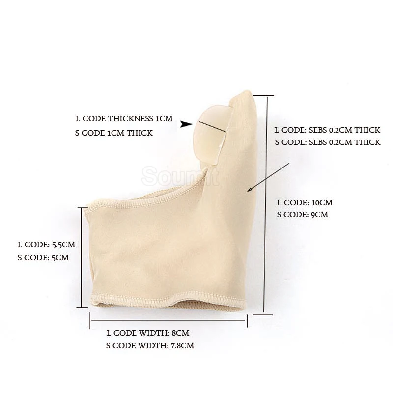 Сумит разделитель носка Hallux вальгусные подушечки для ухода за ортопедическими