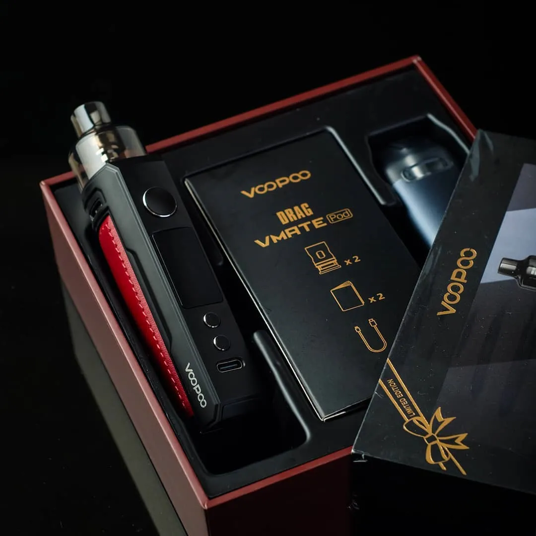 

VOOPOO DRAG X Kit DRAG Set VMATE Pod Limited EditionGift Box 4.5ml Cartridge PnP-VM6 Vm5 Electronic Cigarette Vaporizer vape pen