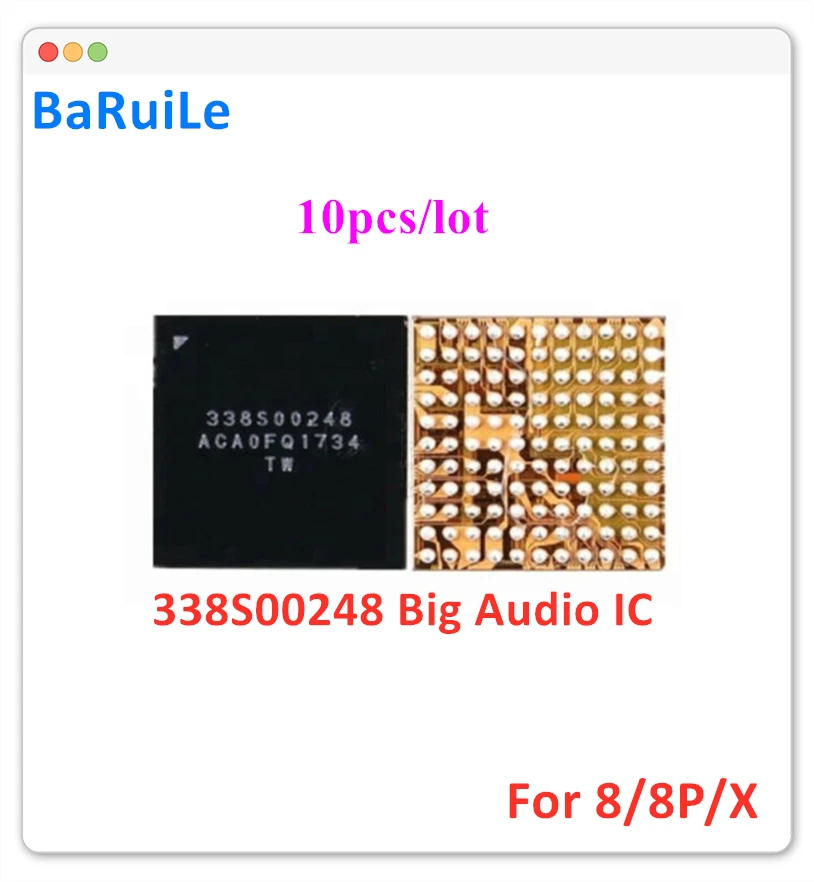 BaRuiLe 10 шт. 338S00248 большой аудио кодек IC чип U4700 CS42L75 для iphone X 8 8plus Запасная